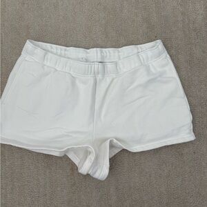 TNA White Shorts with Elastic Waistband